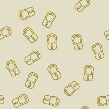Mouse gaming pc line vector seamless pattern Stock Illustration