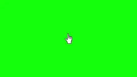 Mouse hand click green screen video 4k animated Stock Footage 306756142