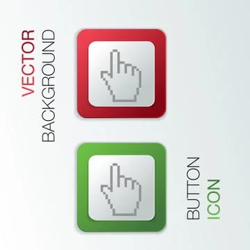 Mouse hand cursor Illustrazione stock
