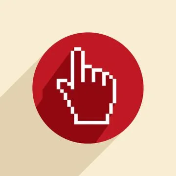 Mouse hand cursor Illustrazione stock