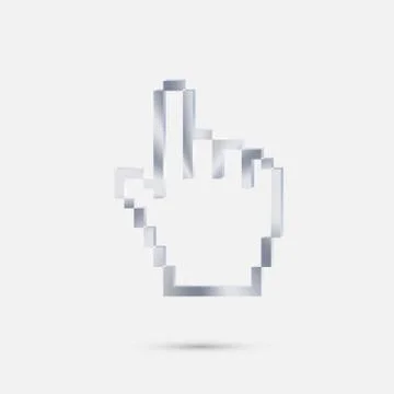 Mouse hand cursor Illustrazione stock