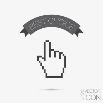 Mouse hand cursor Illustrazione stock