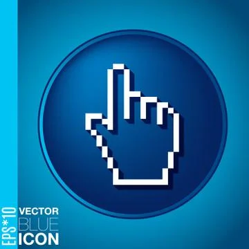 Mouse hand cursor Illustrazione stock