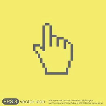Mouse hand cursor Stock Illustration