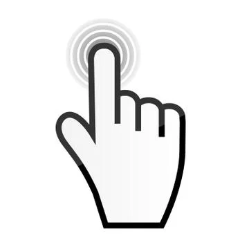 Mouse hand cursor illustration イラスト素材