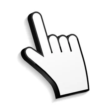 Mouse Hand Cursor Vector Illustration Stock Illustration