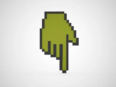 Mouse hand pointer concept Illustrazione stock