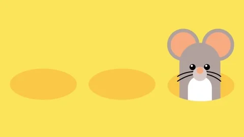 Mouse Hiding Holes Stock Footage 335640232