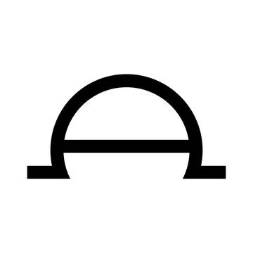 Mouse hole door line icon. Animal entrance. Vector isolated on white background. Stock Illustration