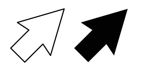 Mouse icon collection in black, Line icons, flat symbols Stock Illustration