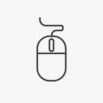 Mouse icon for computer system Stock Illustration