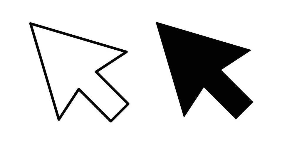 Mouse icon concept. best for web design Stock Illustration