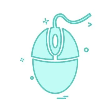 Mouse icon design vector 스톡 일러스트
