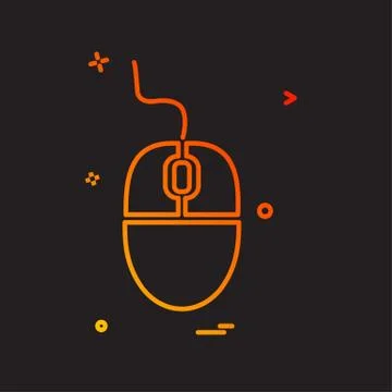 Mouse icon design vector Illustrazione stock