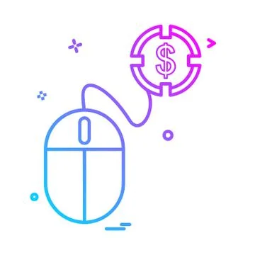 Mouse icon design vector イラスト素材