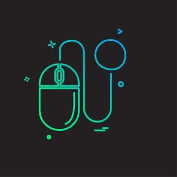 Mouse icon design vector Stock Illustration