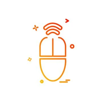 Mouse icon design vector Illustrazione stock