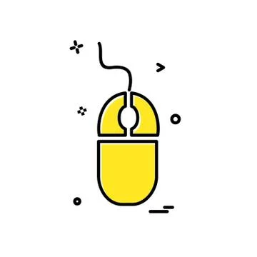 Mouse icon design vector Illustrazione stock