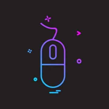 Mouse icon design vector Stockillustratie