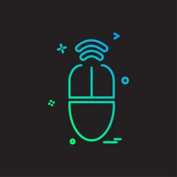 Mouse icon design vector Stock Illustration