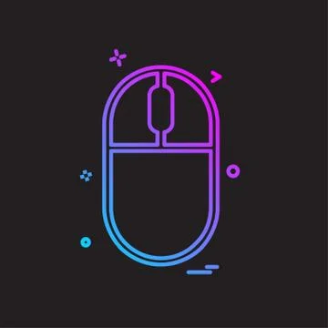 Mouse icon design vector Illustrazione stock