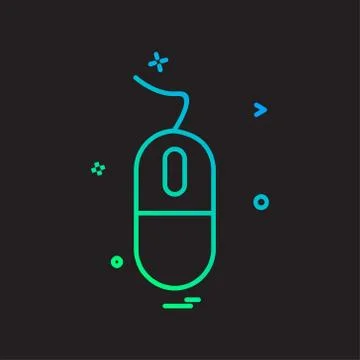 Mouse icon design vector Stock Illustration