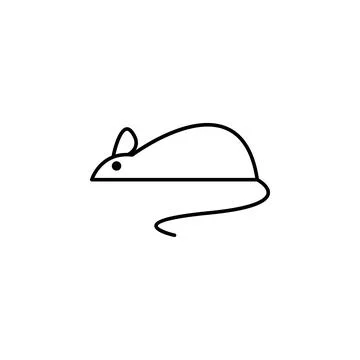 Mouse icon. Element of scientifics study icon for mobile concept and web apps Stock Illustration