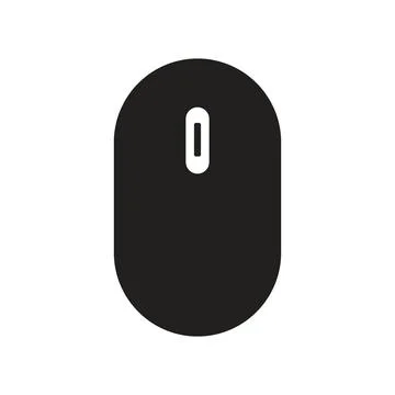 Mouse icon illustrated in vector on white background 库存插图
