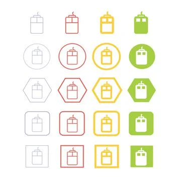 Mouse icon Illustrazione stock