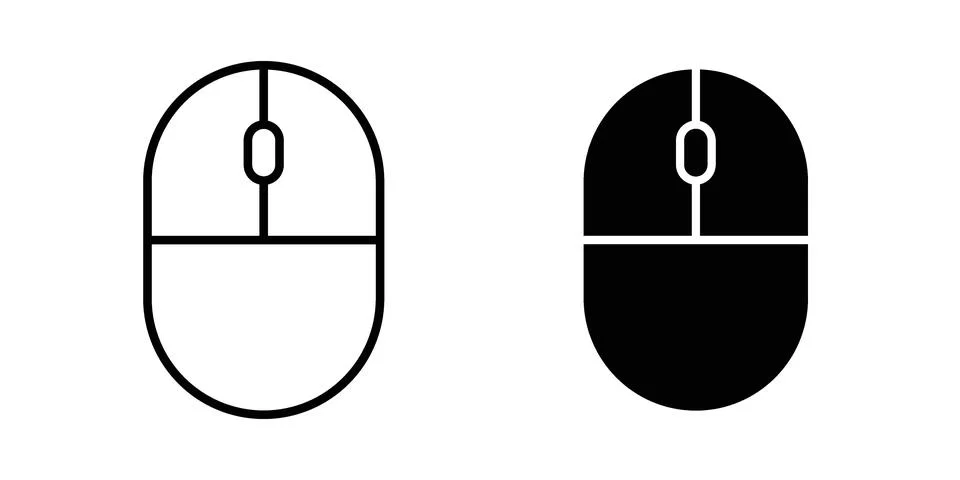 Mouse icon Illustration set. Vector Eps10 for apps 스톡 일러스트