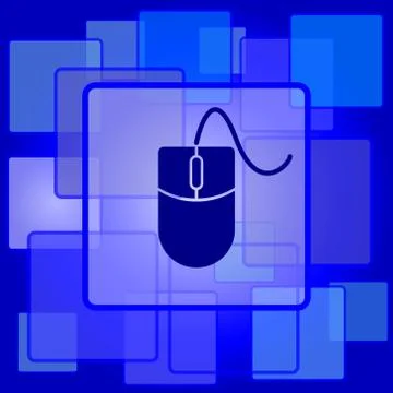 Mouse  icon. Internet button on abstract background.. Stock Illustration