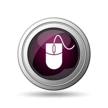  mouse  icon. internet button on white background.. Stock Illustration