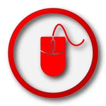 Mouse  icon. Internet button on white  background.. Stock Illustration