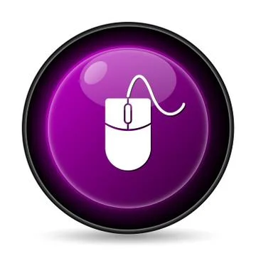 Mouse  icon. Internet button on white background.. Stock Illustration