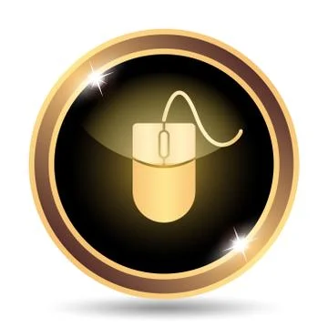 Mouse  icon. Internet button on white background.. Stock Illustration