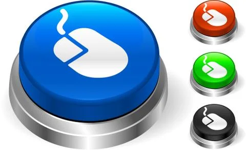 Mouse Icon on Internt Button Stock Illustration