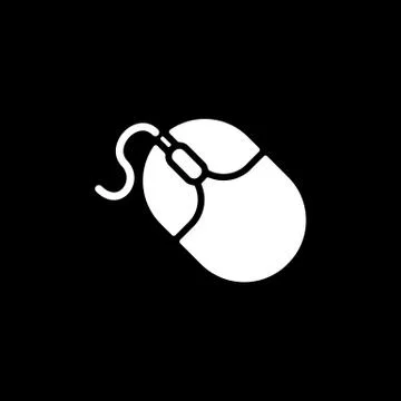 The mouse icon. Mouse symbol. Flat Stock Illustration