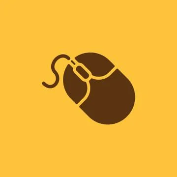 The mouse icon. Mouse symbol. Flat 스톡 일러스트