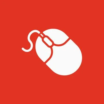 The mouse icon. Mouse symbol. Flat Stock Illustration