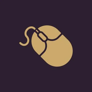 The mouse icon. Mouse symbol. Flat イラスト素材