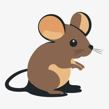 Mouse icon, rat, mice thin line symbols for web and mobile phone Illustrazione stock