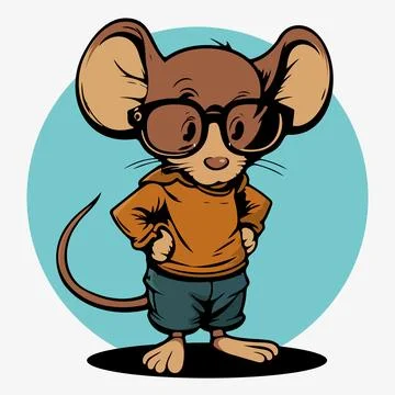 Mouse icon, rat, mice thin line symbols for web and mobile phone Stock Illustration