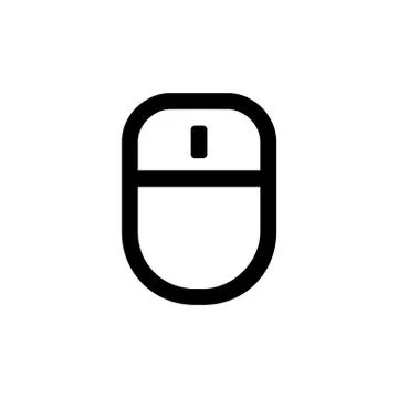 Mouse icon for simple flat style ui design Stock Illustration