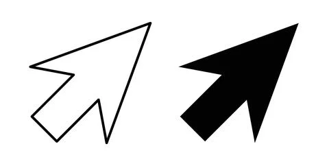 Mouse icon. Style is flat and line symbol イラスト素材