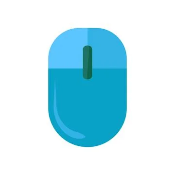 Mouse icon symbolizing computer navigation, cursor control, desktop interaction Illustrazione stock