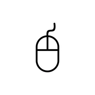 Mouse icon vector. click icon vector. pointer icon vector. Illustrazione stock