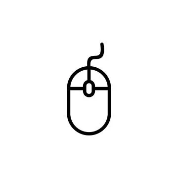 Mouse icon vector. click icon vector. pointer icon vector. Stock Illustration