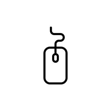 Mouse icon vector. click icon vector. pointer icon vector. Stock Illustration