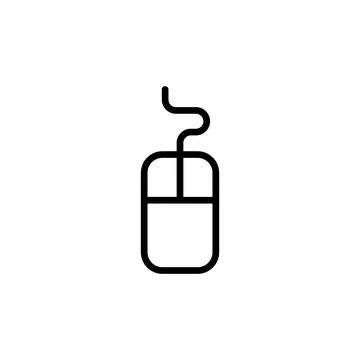 Mouse icon vector. click icon vector. pointer icon vector. Illustrazione stock
