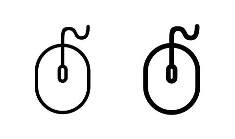 Mouse icon vector. click icon. pointer icon vector. Stock Illustration